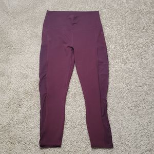 Fabletics Women leggings sport running lightweight hiking gym PURPLE sz S
